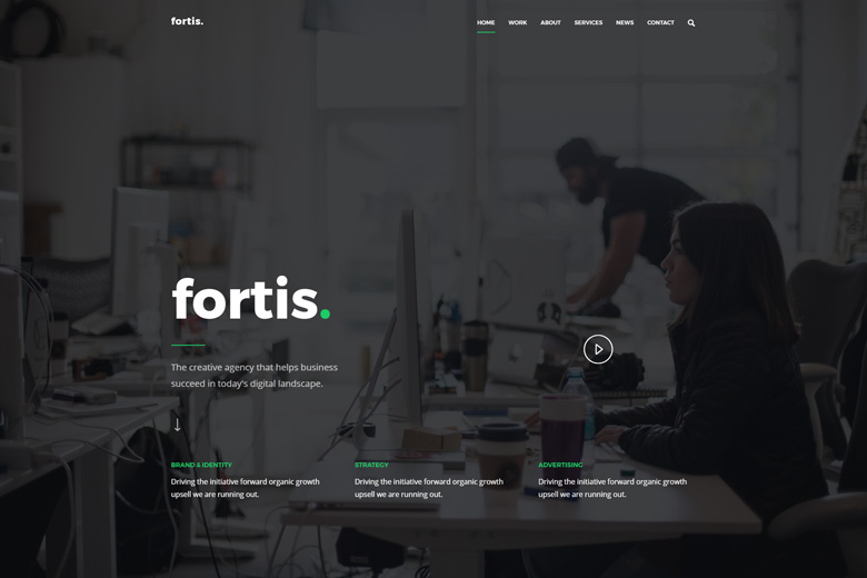 Fortis – Creative Digital Agency WordPress Theme