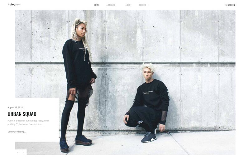 Blogsider – Fashion Blog WordPress Theme
