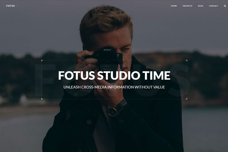 Fotus – Free Photographer Porfolio WordPress Theme