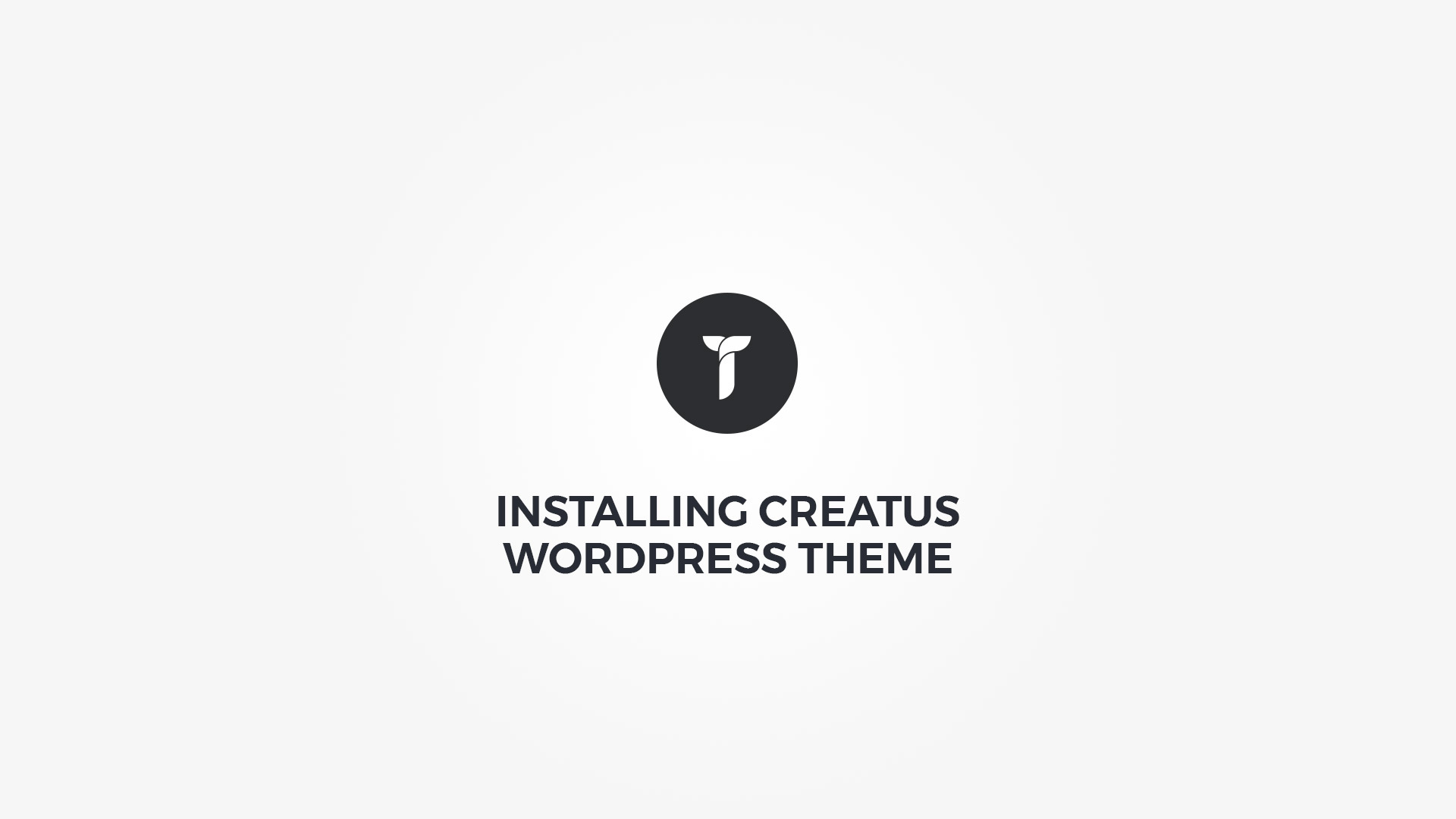 Installing Creatus WordPress Theme
